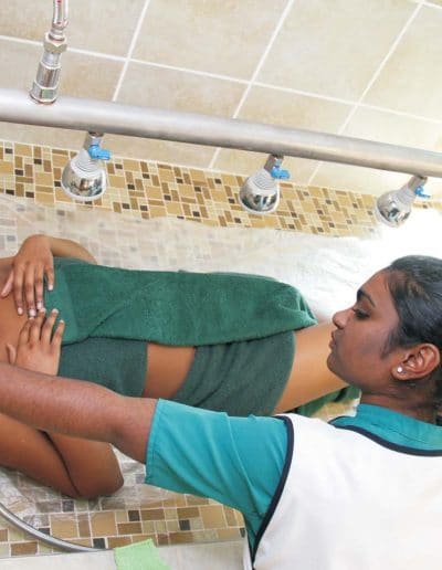 Hydro International College students using spa facilities